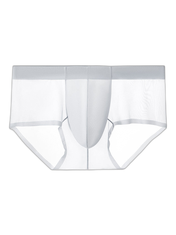 2 Pack Men's Ultra-Thin Breathable Antibacterial Crotch Briefs