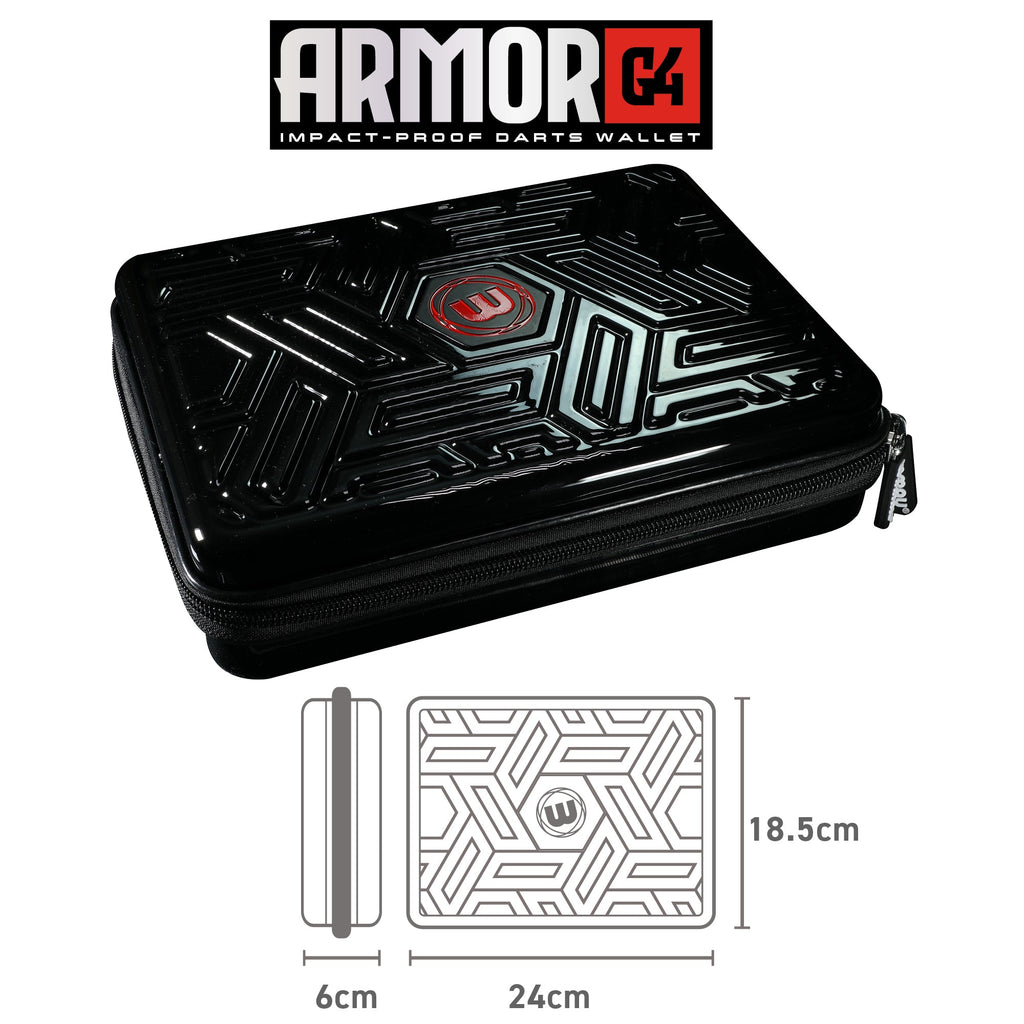 WINMAU Armor G4 Dart Wallet BLACK