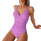 One-piece Swimsuit Women's Simple Conservative Huludao One-piece