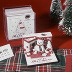 3D Paper Carving Art Notepad - Laser Engraved Christmas White Bear | 175-Layer Sculptural Memo Pad & Desk Decoration