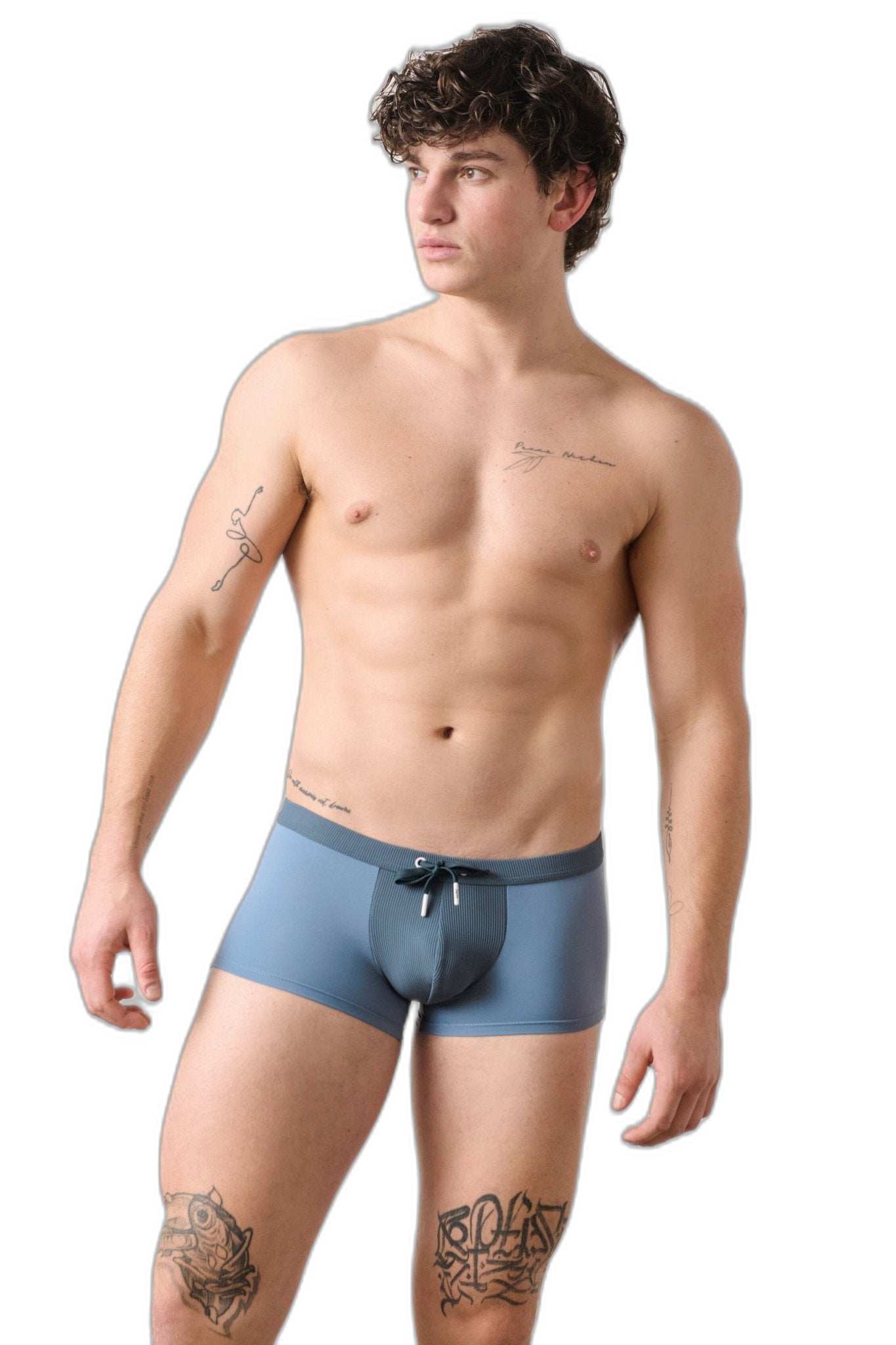SURGE Swim Thong Trunks - Steel Blue