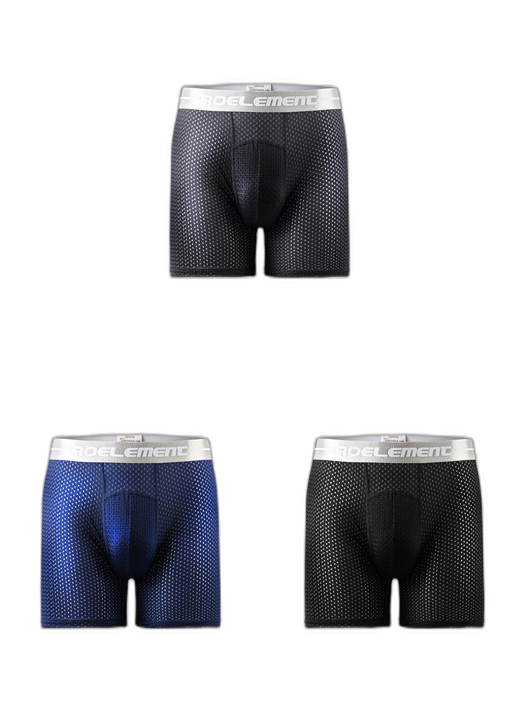3 Pack Men's Breathable Boxers Briefs
