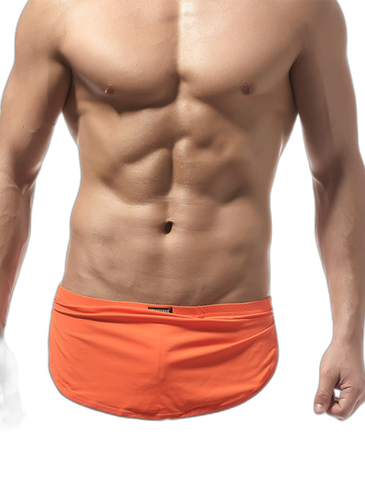 Men's Sexy Side Split  Boxers With Support Pouch