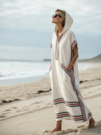 Women's Casual Sleeveless Split Dress With Two Pockets