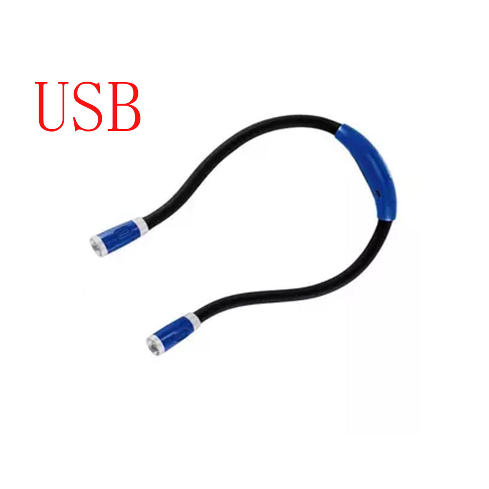 LED Neck Book Light | Flexible Hands-Free Reading Lamp | 3 Modes | Portable Camping & Night Light | USB & Battery | Michan Direct