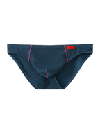 3 Pack Men's Nylon Plaid Lift Hip Briefs Triangle Briefs