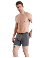 4 Pack Anti-Chafing High Elasticity Sports Boxer Briefs