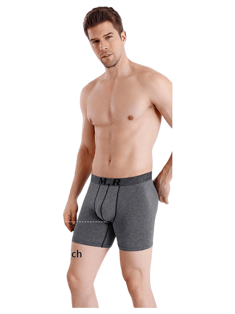 4 Pack Anti-Chafing High Elasticity Sports Boxer Briefs