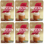 6 x Nescafe Cappuccino Frothy Coffee Sachets - 108