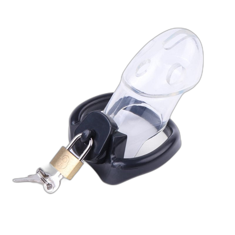 LOCK4D Rikers Chastity Cock Cage Transparent