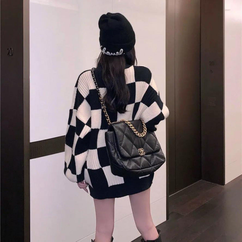Women's Plus-Size Winter Knitted Sweater