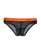 3 Pack Men's Low-Waist Sexy Big Mesh Breathable Transparent Sports Briefs