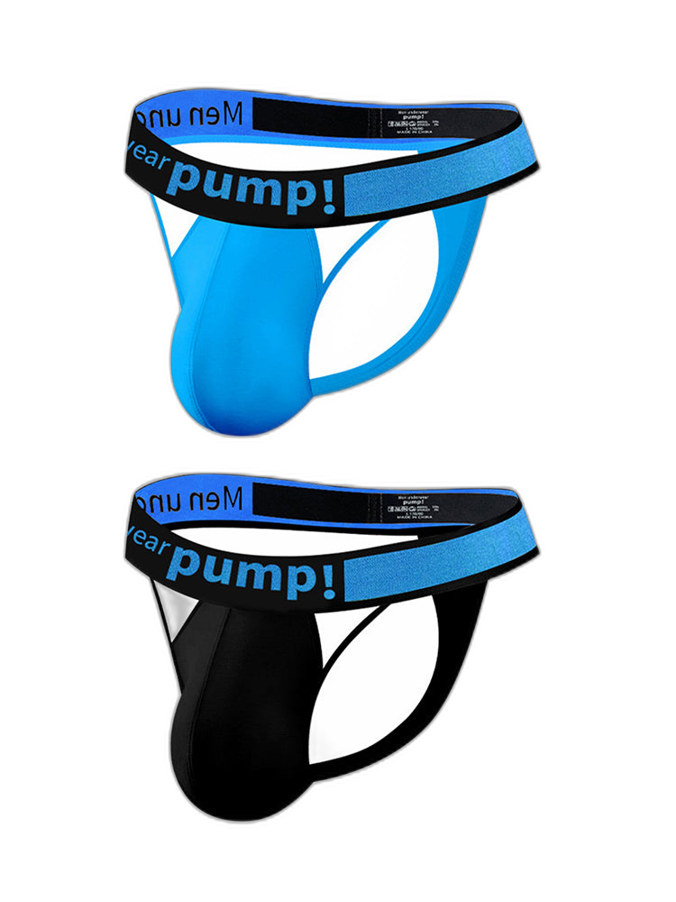 Men's Sexy Butt-Lifting Sporty U-Pouch Large Thong & Strings