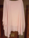 WOMAN'S ONE-SIZE PINK CASUAL SMART TOP/PULLOVER/BEACHWEAR