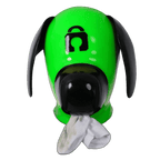 Furrjoi Silicone Lapsus Hood Lime Green