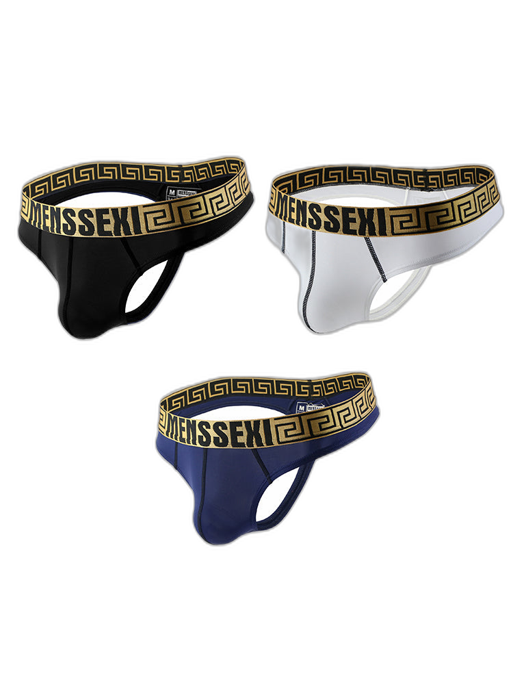3 Pack Men's Sexy Soft Breathable Seamless Thong