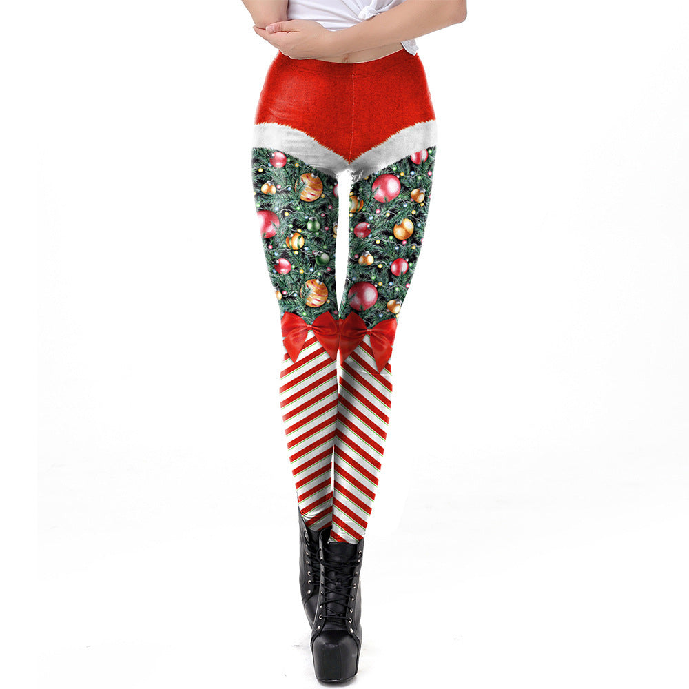 Sexy 3D Digitally Printed Slim-fit Leggings