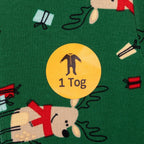 HelloBaby Christmas Baby Boy Sleepsuit - Dark Green