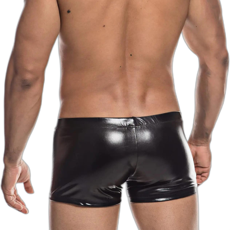 Super Booty Drawstring PU Leather Boxers