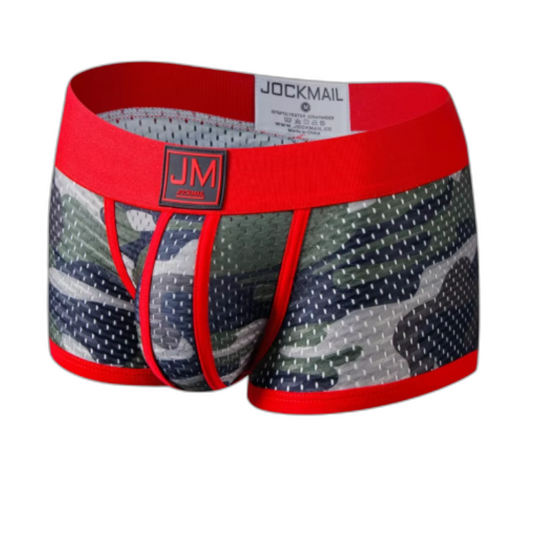 Jockmail Coloured Military Mesh Boxers (6 Pack)