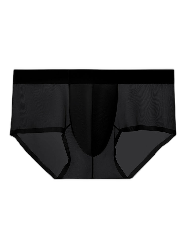2 Pack Men's Ultra-Thin Breathable Antibacterial Crotch Briefs