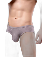 2 Pack Men's Low Rise Back Hollow 3D U-convex Large Pouch T-Back Briefs