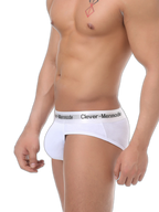 3 Pack Men's Supportive Fit High-Stretch Ultra-Soft Cotton Classic Briefs