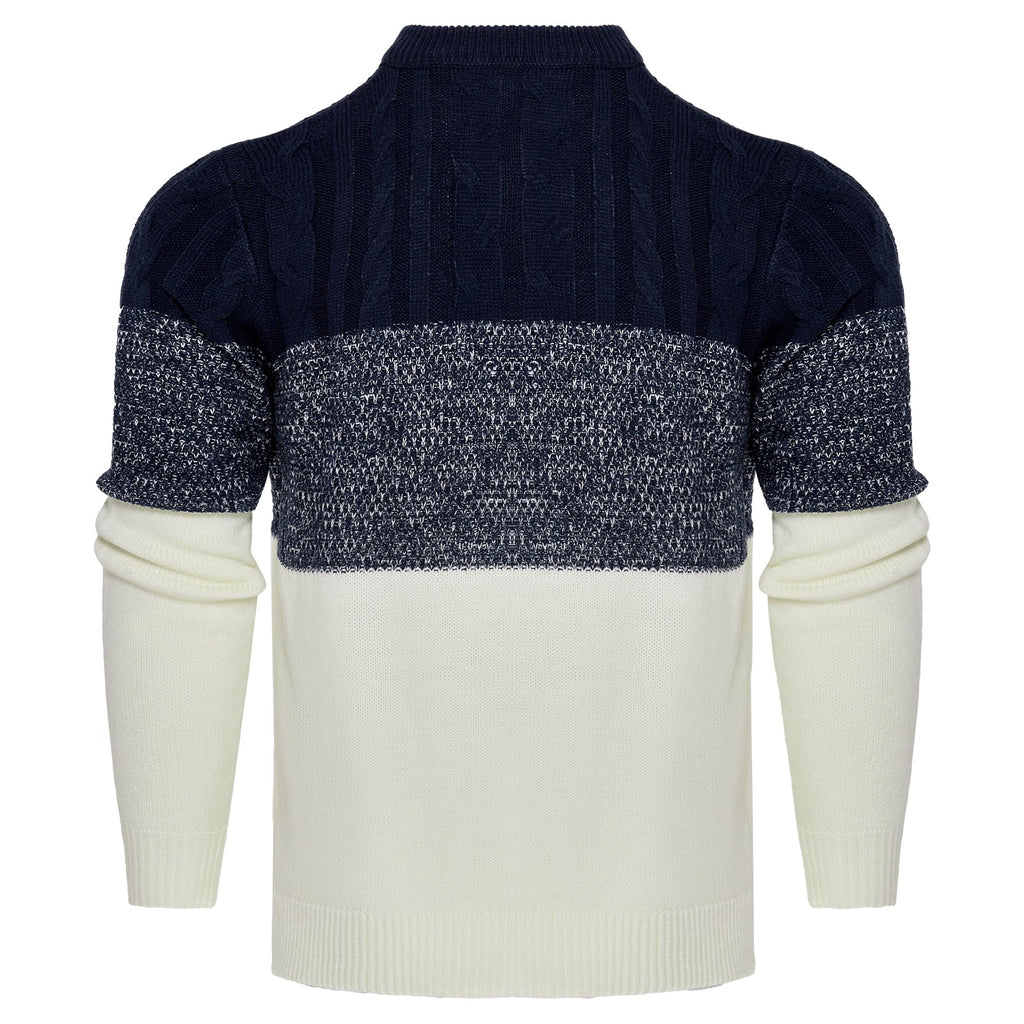 Men's Knitted Sweater Fashion Long-sleeved Pullover Tops Fall And Winter Clothing