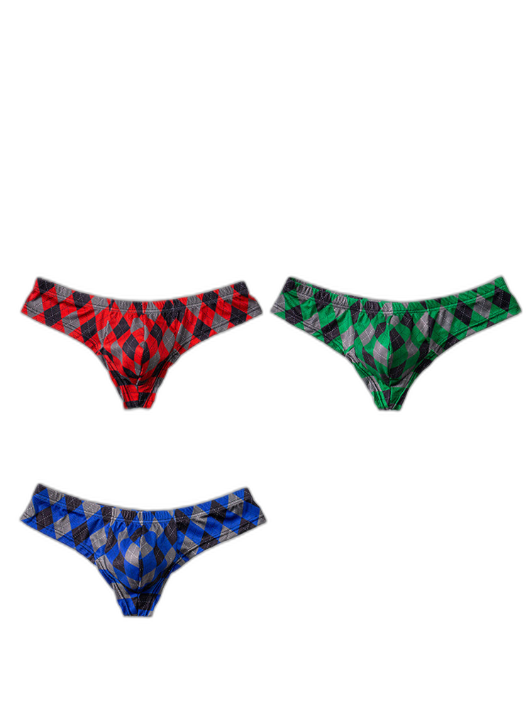 Men’s Low-Rise U-Convex Print Thong