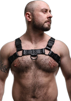 ruff GEAR Leather Bulldog Action Harness