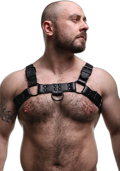 ruff GEAR Leather Bulldog Action Harness