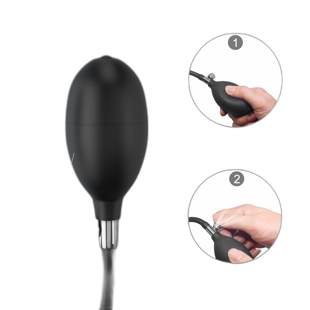 Spiral - Inflatable Butt Plug - Silicone Anal Plug