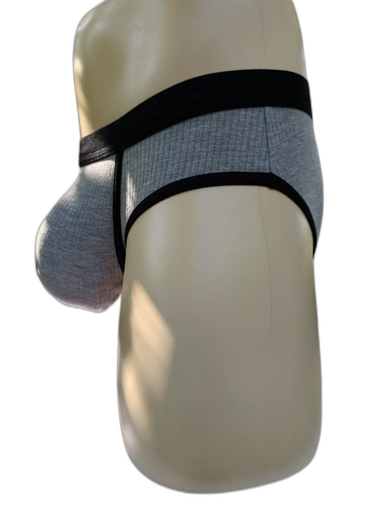 3 Pack Men's Seamless Comfort Large Supportive Pouch Sexy Low-Rise Briefs