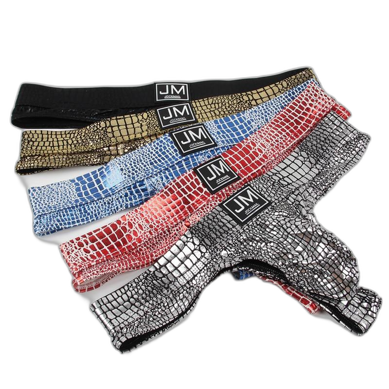 Jockmail Snakeskin Thong