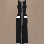 Knitted Elegant Sleeveless Dress For Women