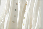 Women's Over-the-Knee Mid-Length Trench Coat with Silk Waist Belt - Elegant Winter Coat
