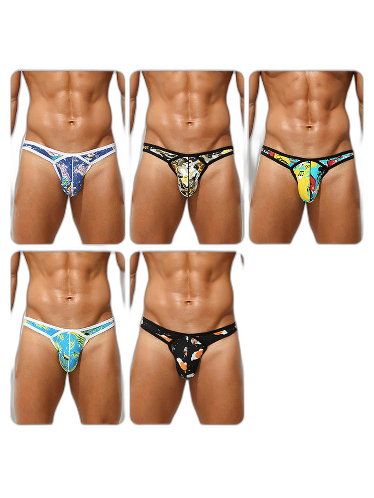 2 Pack Men's U-Pouch Low-Rise Thong
