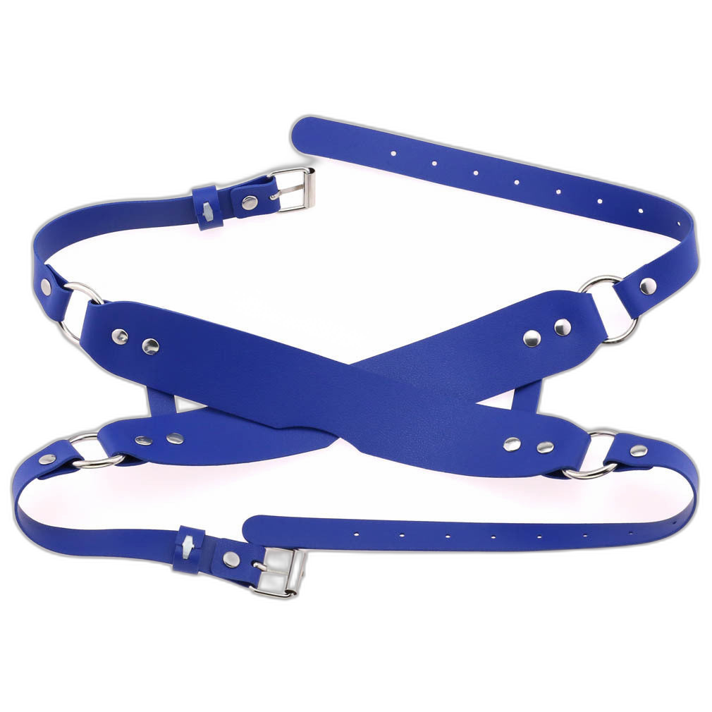 Leather Double Strap Eye Mask Blindfold