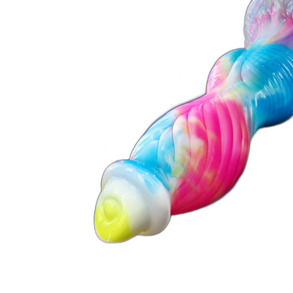Phoenix II - 10.2 Inch Thrusting & Vibrating Dildo - Knot Dildo with Remote