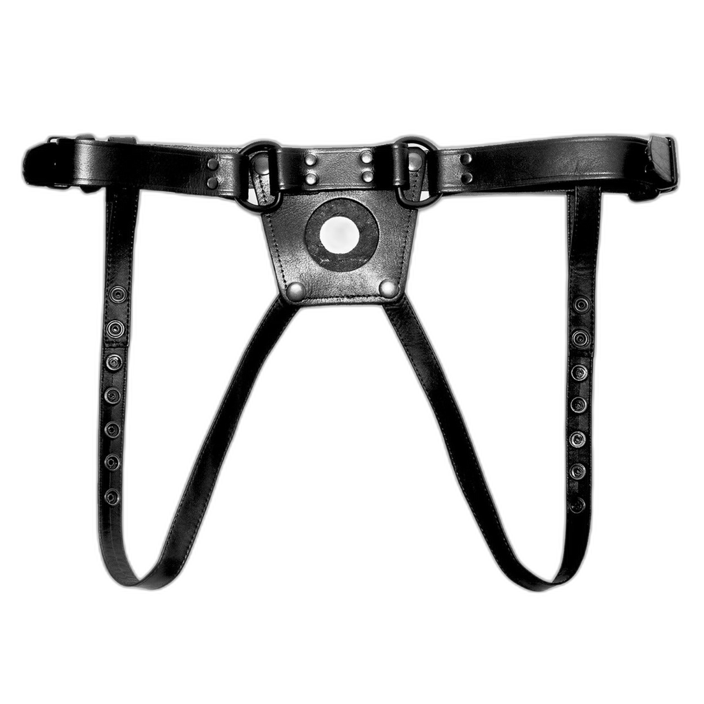 Prowler RED Leather Dong Harness Black
