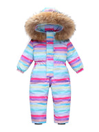New-style Winter Down Jacket Thickened Children's One-piece Ski Suit
