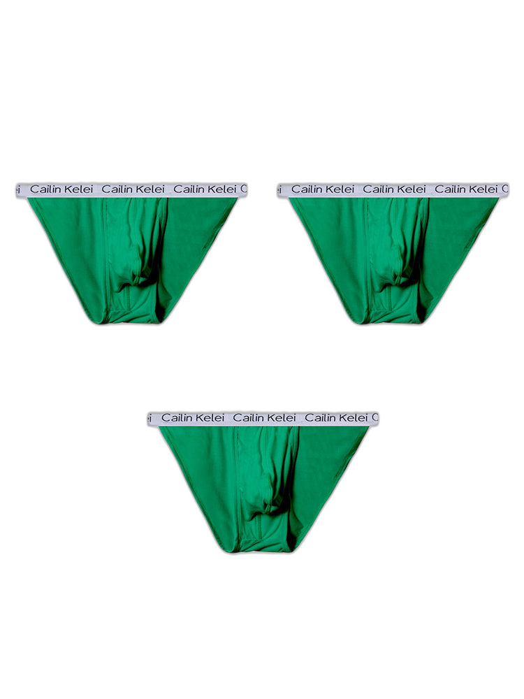 3-pack Men's Ultra Sexy Low Rise U-shaped Convex Pouch Briefs