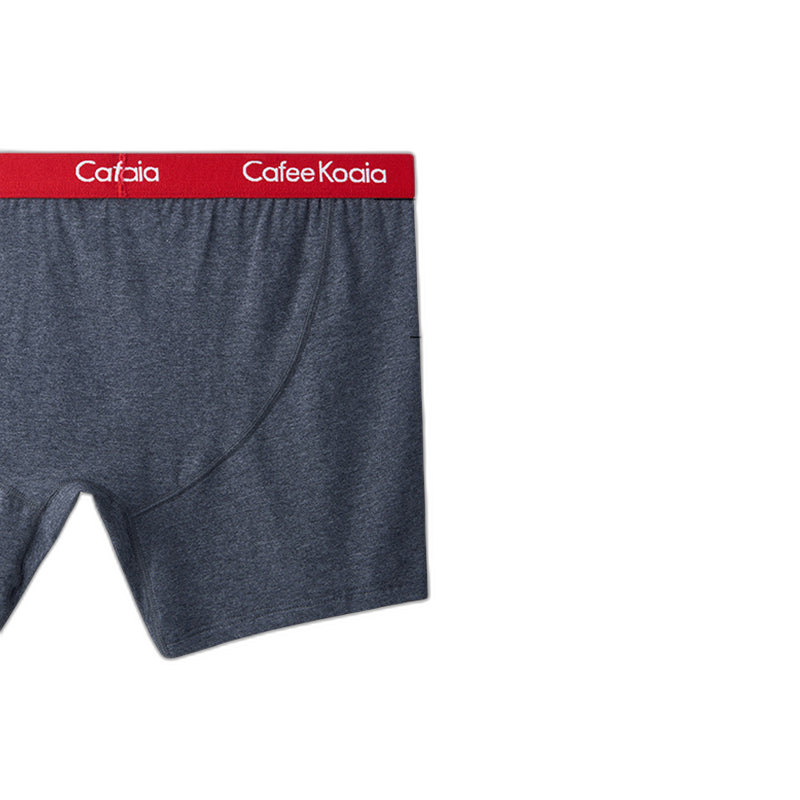 3Pcs Men's Sports Cotton Soft Solid Color Boxer Briefs