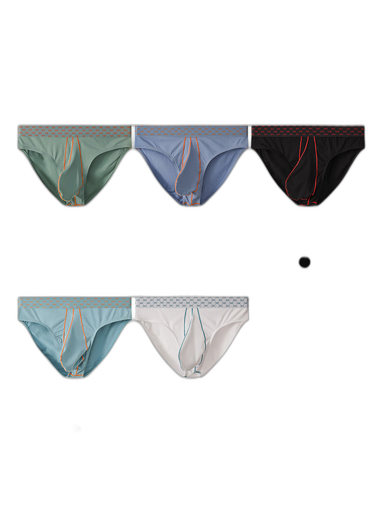 3 Pack Men's Sexy Large Pouch Breathable Comfortable Cotton Briefs
