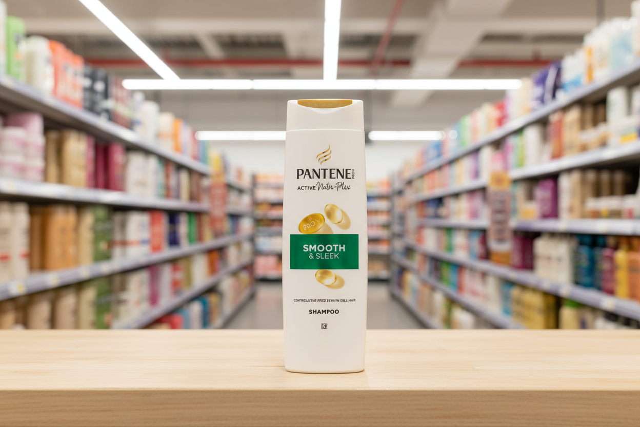 6 x Pantene Shampoo Glatt & Seidig – 325 ml