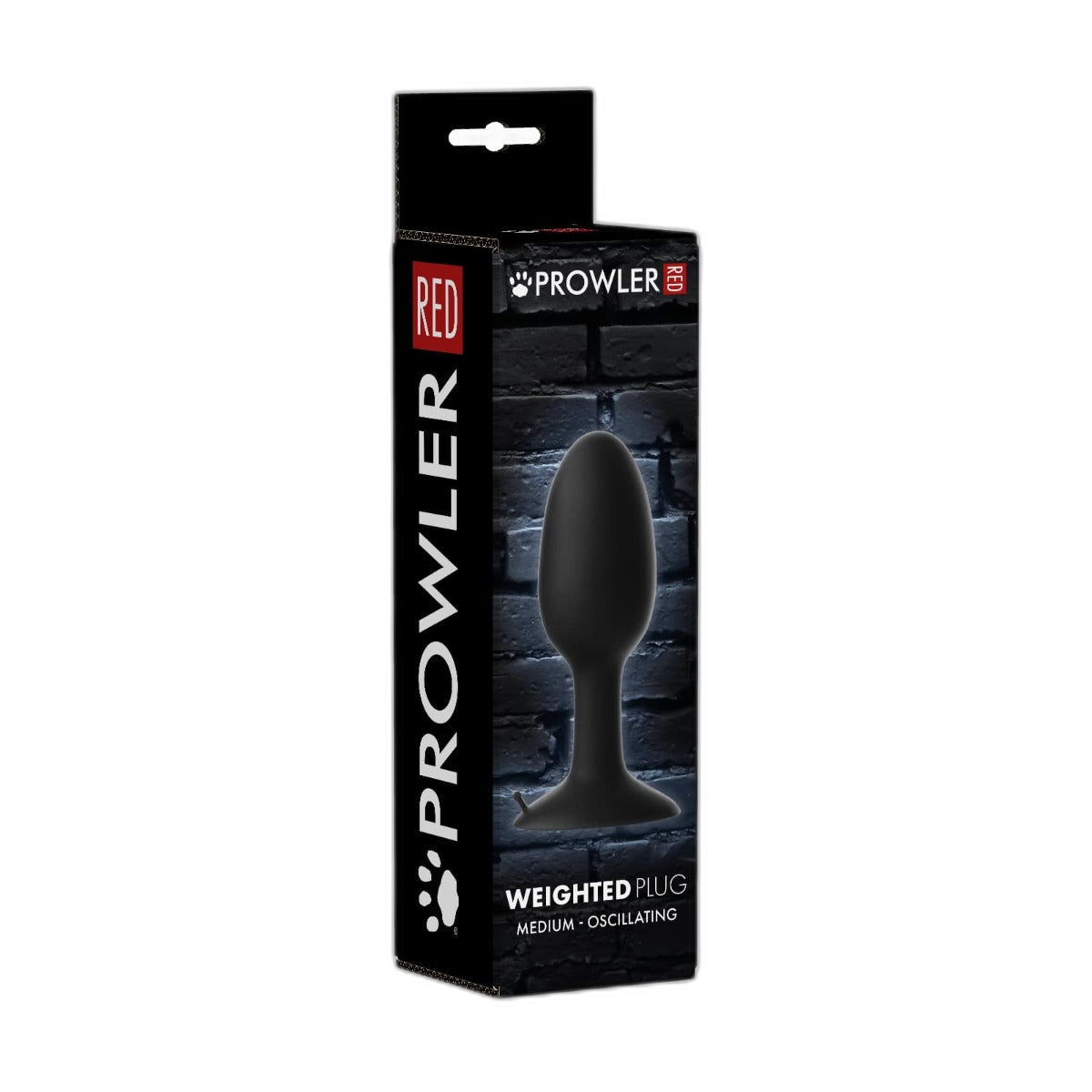 Prowler RED Weighted Butt Plug Black Medium