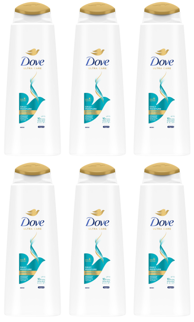 6 x Dove Shampoo Tägliche Feuchtigkeit – 400 ml
