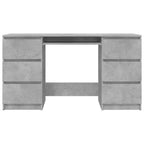 Modern Wooden Home Office Computer Desk Table With 6 Storage Drawers