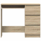 Modern Wooden Home Office Computer Desk Table With 3 Storage Drawers