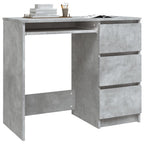 Modern Wooden Home Office Computer Desk Table With 3 Storage Drawers